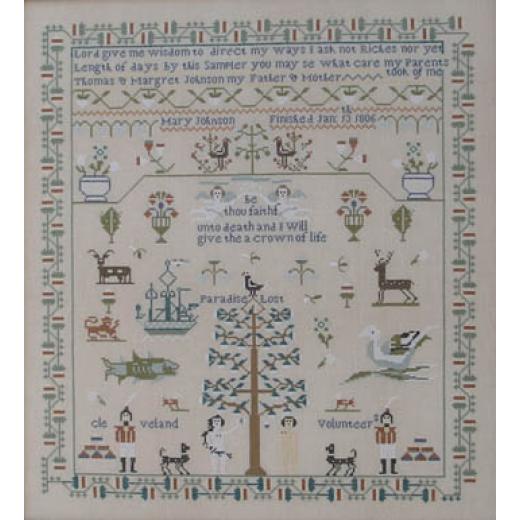 Queenstown Sampler Designs - Mary Johnson 1806