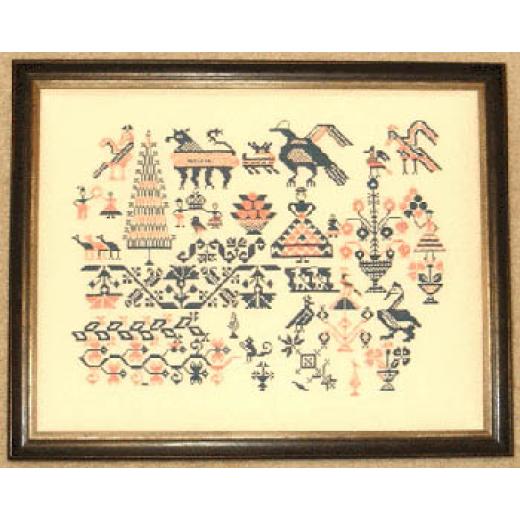Queenstown Sampler Designs - Mexican Sampler c1850