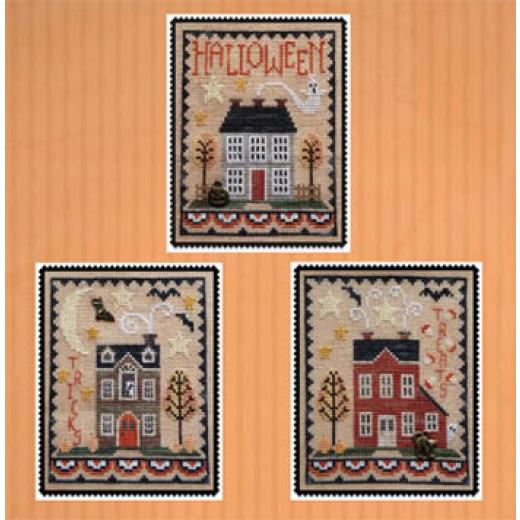Waxing Moon Designs - Halloween House Trio