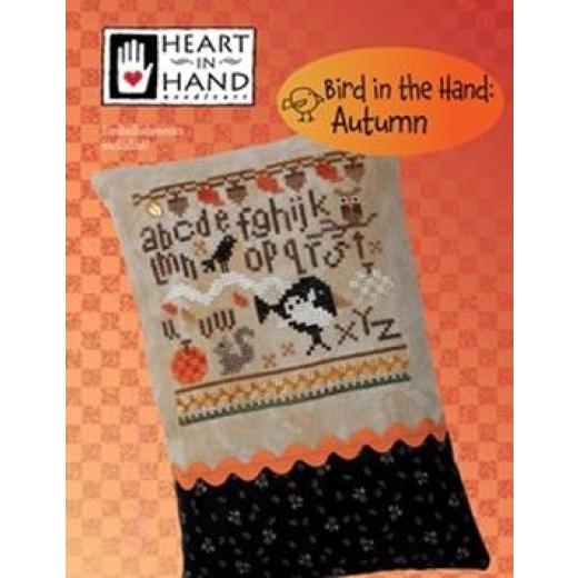 Heart In Hand Needleart - Bird In The Hand - Autumn (w/emb)