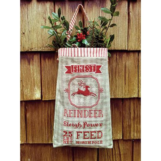 Carriage House Samplings - Reindeer Feed Sack