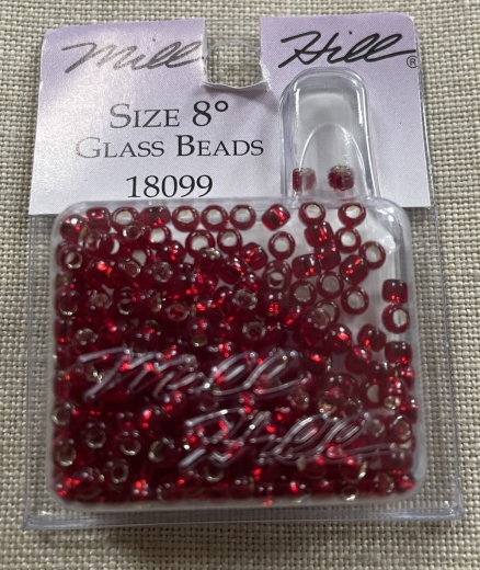 Mill Hill Pony Beads Size 8 - 18099 Ruby Ø 3 mm