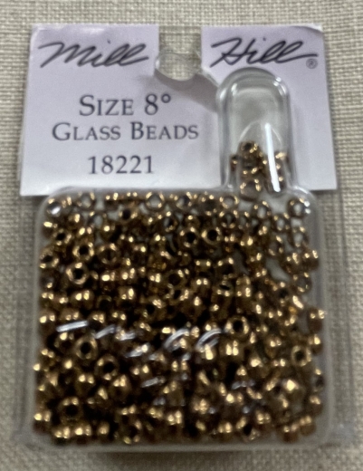 18221 Mill Hill Pony Beads Size 8 - Bronze Ø 3 mm