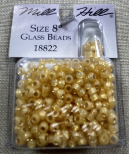 18822 Mill Hill Pony Beads Size 8 - Golden Opal Ø 3 mm