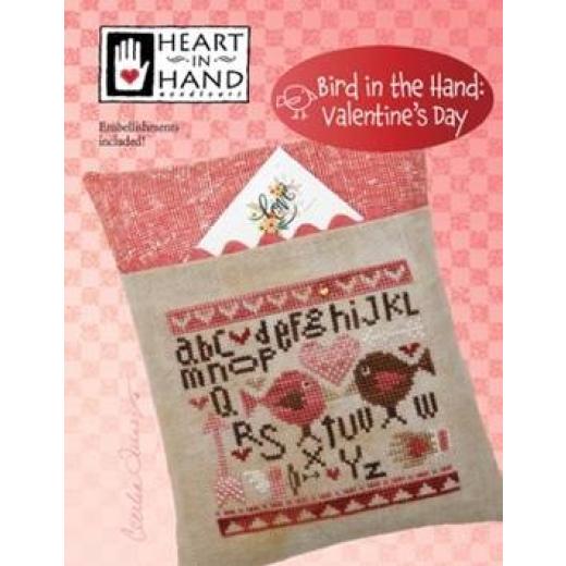 Heart In Hand Needleart - Bird In The Hand - Valentines Day (w/emb)