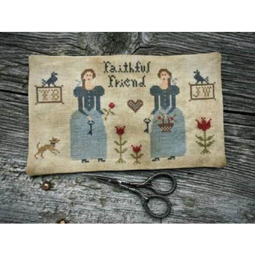 Scattered Seeds Samplers - Prairie Sisters Scissor Mat