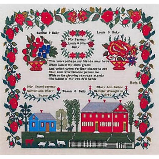 Queenstown Sampler Designs - Mary Ann Baily 1842