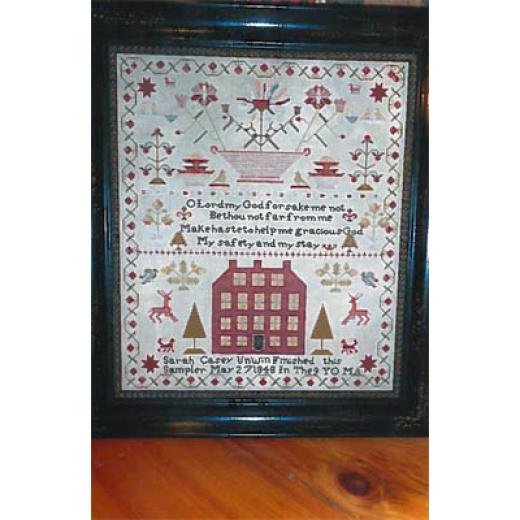 Chessie & Me - Sarah Casey Unwin 1848 Sampler