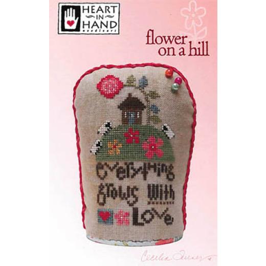 Heart In Hand Needleart - Flower on a Hill