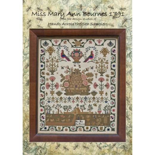 Hands Across The Sea Samplers - Miss Mary Ann Bournes 1791