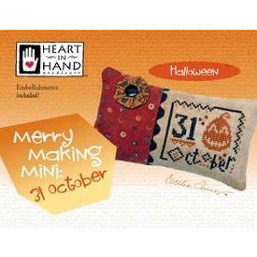 Heart In Hand Needleart - Merry Making Mini - 31 October (w/emb)