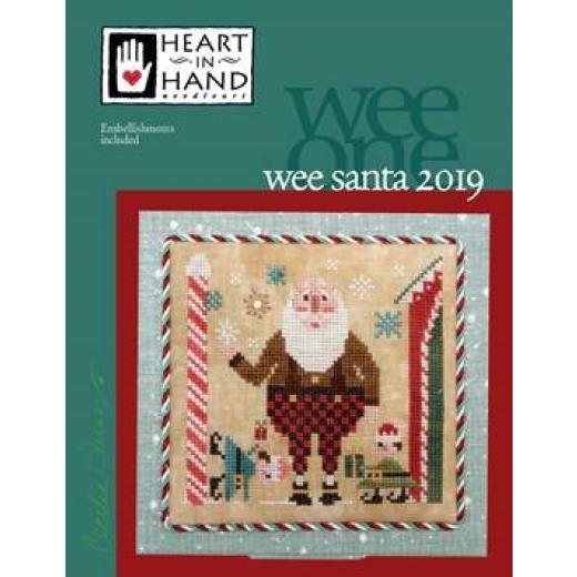 Heart In Hand Needleart - Wee Santa 2019 (w/emb)