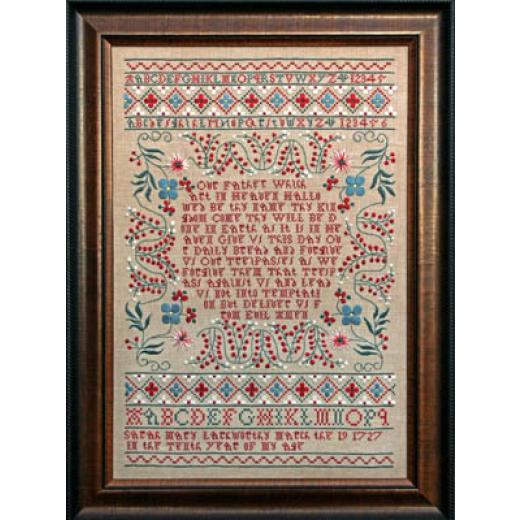 Hands Across The Sea Samplers - Sarah Mary Lankworthy 1727