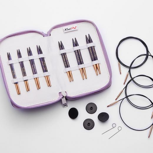 KnitPro Nadelspitzen-Set Jadore Cubics kurz - 4,00 - 8,00 mm