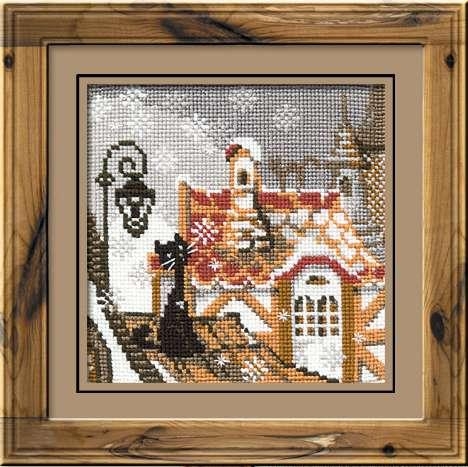Riolis - Stickbild City & Cats Winter