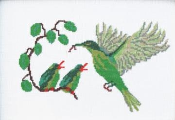 Fremme Stickpackung - Vogelfütterung
