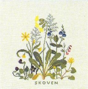Fremme Stickpackung - Waldblumen