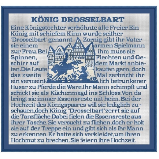 Stickvorlage Kreuzstich-Insider König Drosselbart