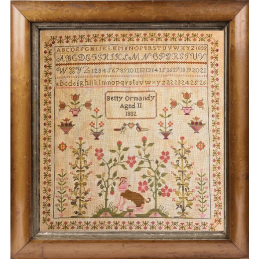 The Wishing Thorn - Betty Ormandy 1832 Sampler