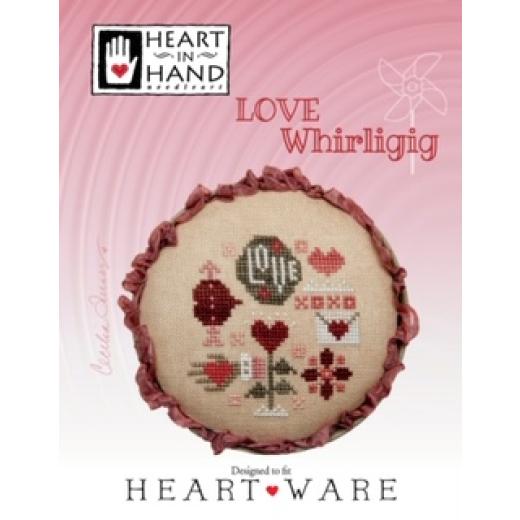Heart In Hand Needleart - Love Whirligig