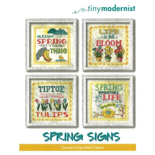 Tiny Modernist - Spring Signs (Stickvorlage)