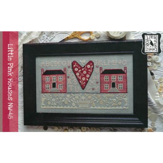 Annie Beez Folk Art - Little Pink Houses