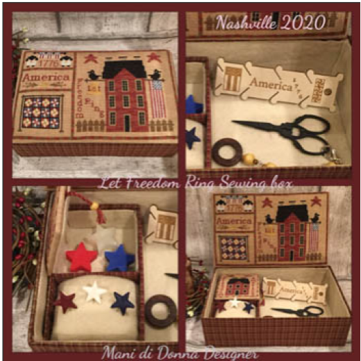 Mani Di Donna - Let Freedom Ring Sewing Box