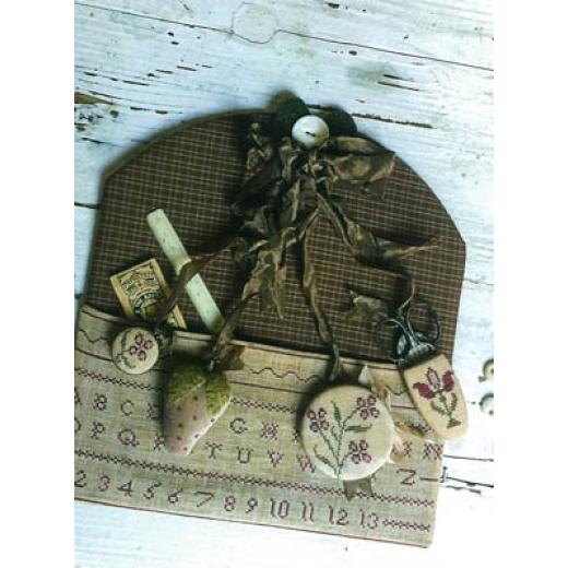 Stacy Nash Primitives - Redwork Stitching Pocket & Chatelaine