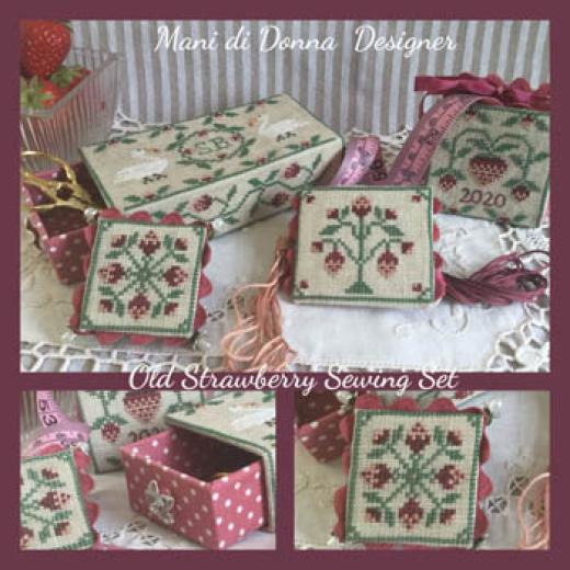 Mani Di Donna - Old Strawberries Sewing Set