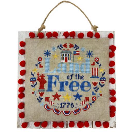 Tiny Modernist - Land Of The Free Wreath (Stickvorlage)