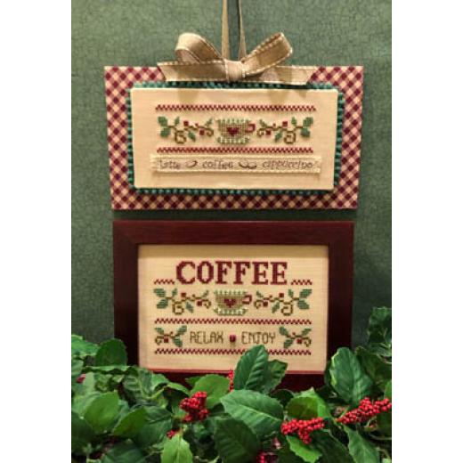 Scissor Tail Designs - Coffee Relax Enjoy w/Button & Twill