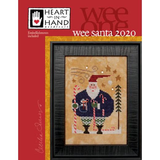 Heart In Hand Needleart - Wee Santa 2020 (w/emb)