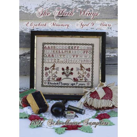 She Hath Wings - Elizabeth Mounsey Aged 9 years - 1897 Schoolhouse Samplers (Stickvorlage)