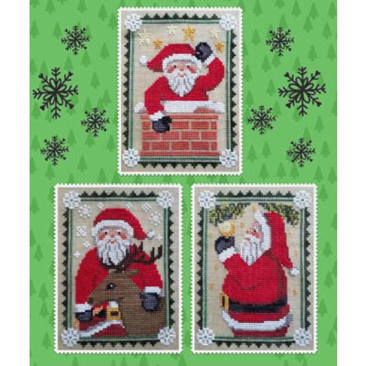 Waxing Moon Designs - Santa Trio