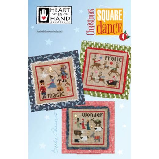 Heart In Hand Needleart - Christmas Square Dance (w/emb)