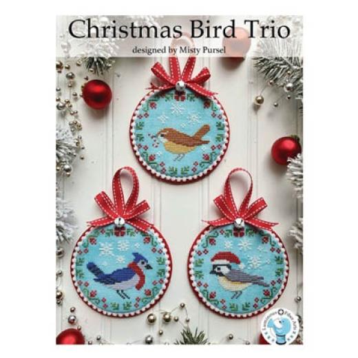 Luminous Fiber Arts - Christmas Bird Trio