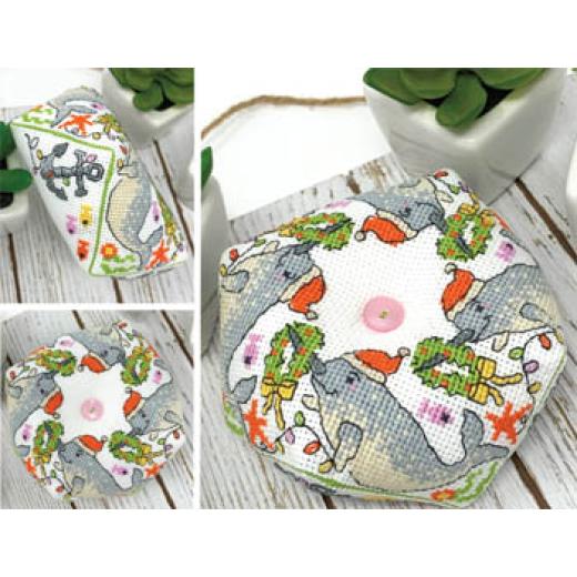 Tiny Modernist - Narwhal Biscornu (Stickvorlage)