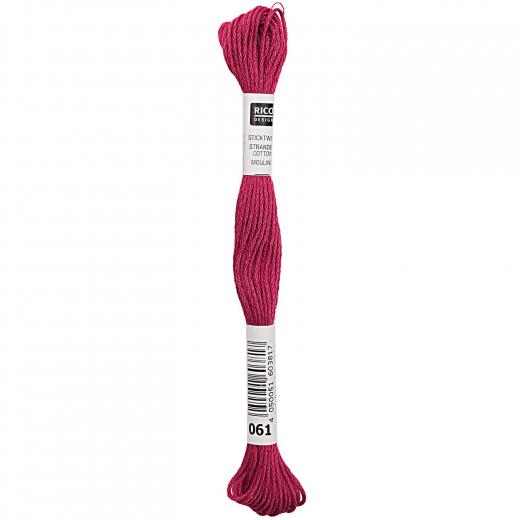 Rico Design Stickgarn (Sticktwist) - Farbe 61 fuchsia