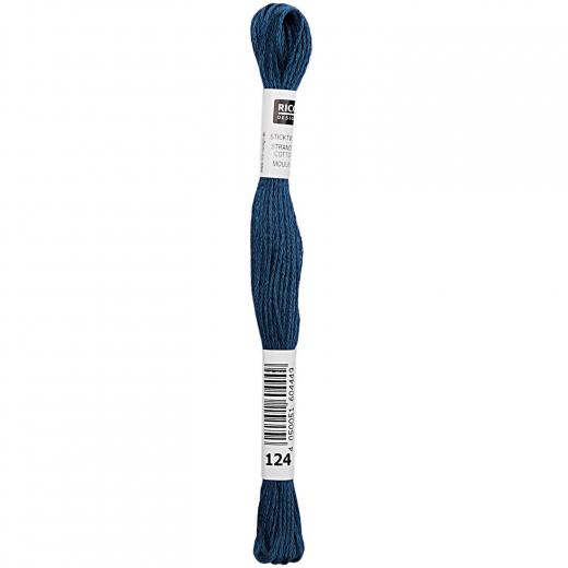 Rico Design Stickgarn (Sticktwist) - Farbe 124 blau