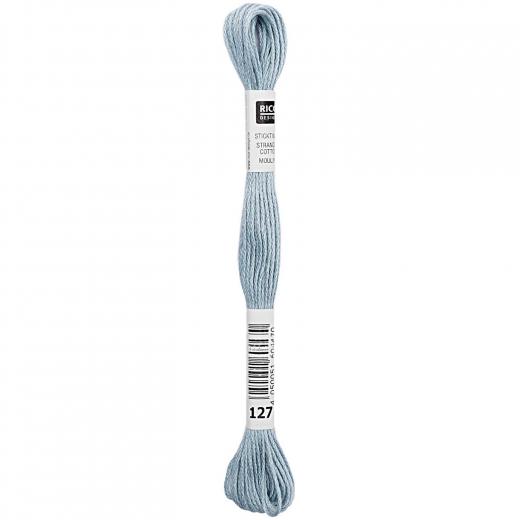 Rico Design Stickgarn (Sticktwist) - Farbe 127 eisblau