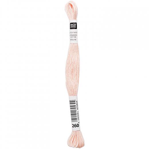 Rico Design Stickgarn - Farbe 260 lachsrosa hell