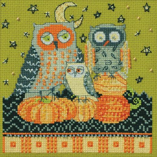 Debbie Mumm Stickpackung - Autumn Owls (2024)