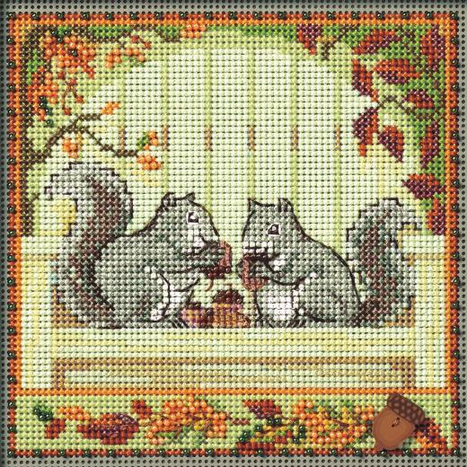 Mill Hill Stickpackung - Nutty Squirrels (2024)