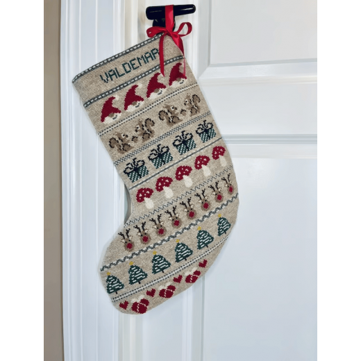 Pomp Stitch - Weihnachtsstrumpf (Stickpackung)