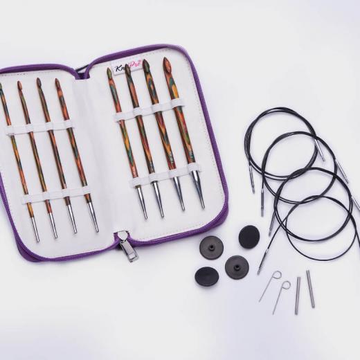 Set Häkelnadeln KnitPro Symfonie tunesisch - 3,50 - 8,00 mm