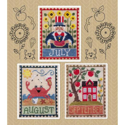 Waxing Moon Designs - Monthly Trios - July, August, September