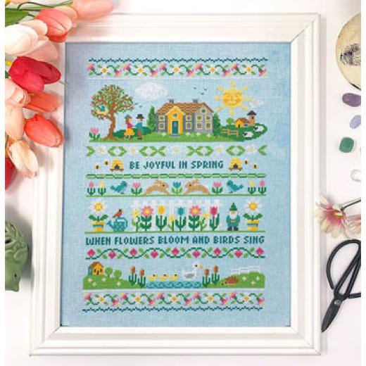 Tiny Modernist - Spring Band Sampler (Stickvorlage)