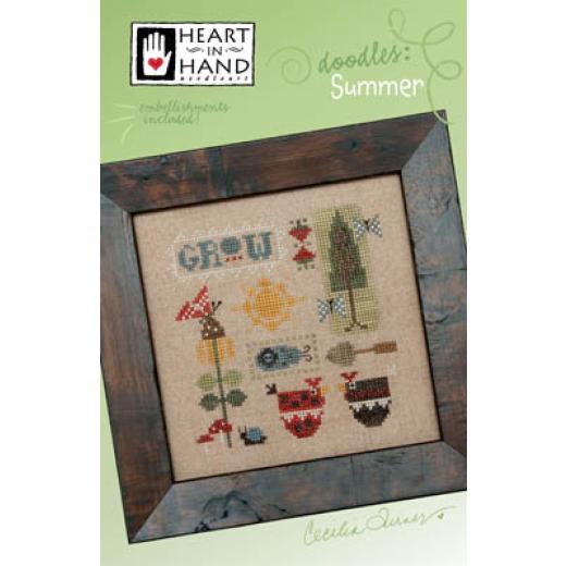 Heart In Hand Needleart - Doodles - Summer (w/emb)
