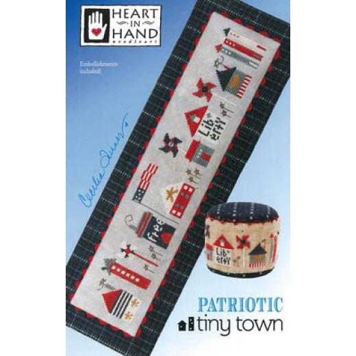 Heart In Hand Needleart - Patriotic Tiny Town (w/emb)