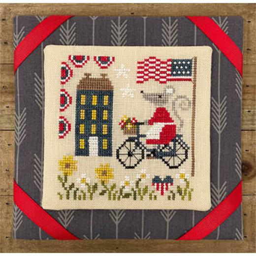 Tiny Modernist - Mouses 4th Of July Ride (Stickvorlage)